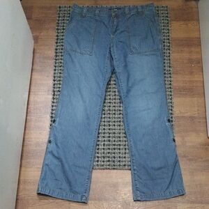 Daisy Fuentes Blue Wide Leg Jeans​​